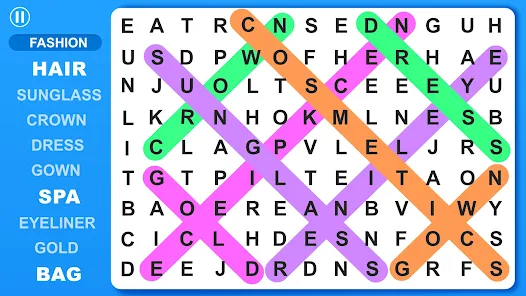 Play Word Search puzzle online free - Brain game on PlayGamio